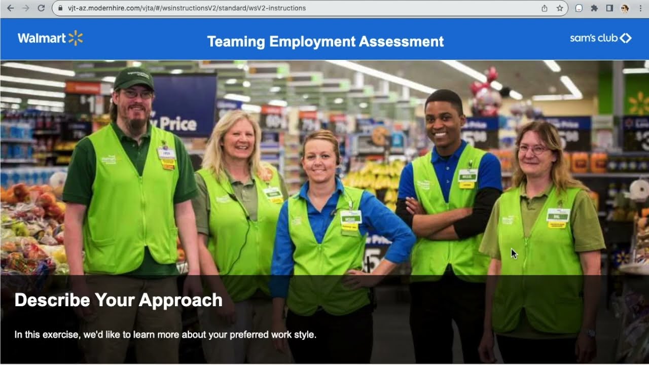 Walmart Supervisor and Training Assessment & My Answers