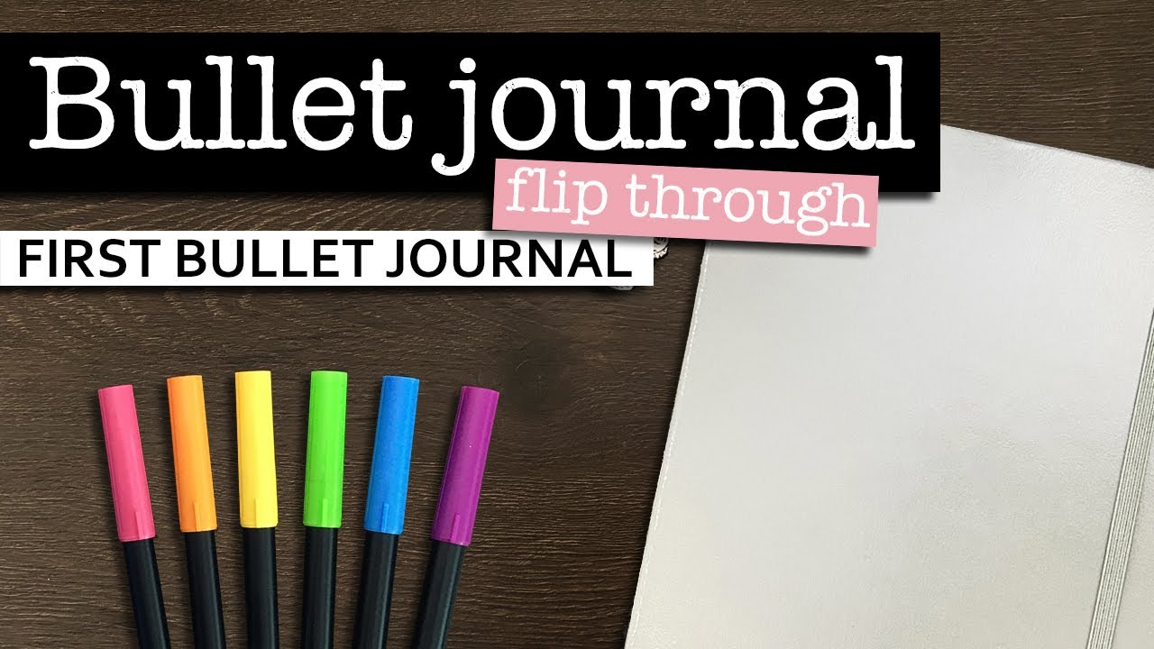 My FIRST Bullet Journal 💜 Full flip through