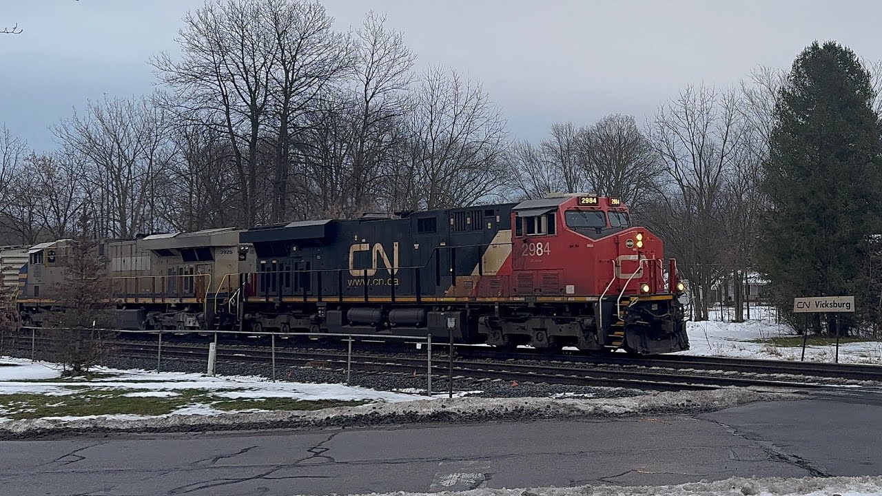 Inspection Boxcars, a CN meet + more! Railfanning around Vicksburg and Marcellus, MI (12/18/25)