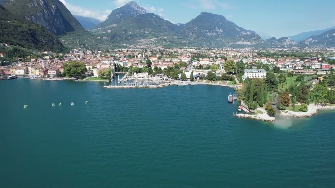 Lake Garda. in northern Italy, is known for its crystal clear water. #Riva del Garda #Italy