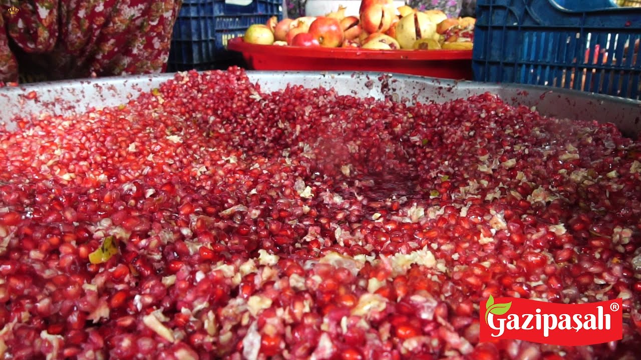 Pomegranate Sour & Carob Syrup Production in Turkey - GAZİPAŞALI®