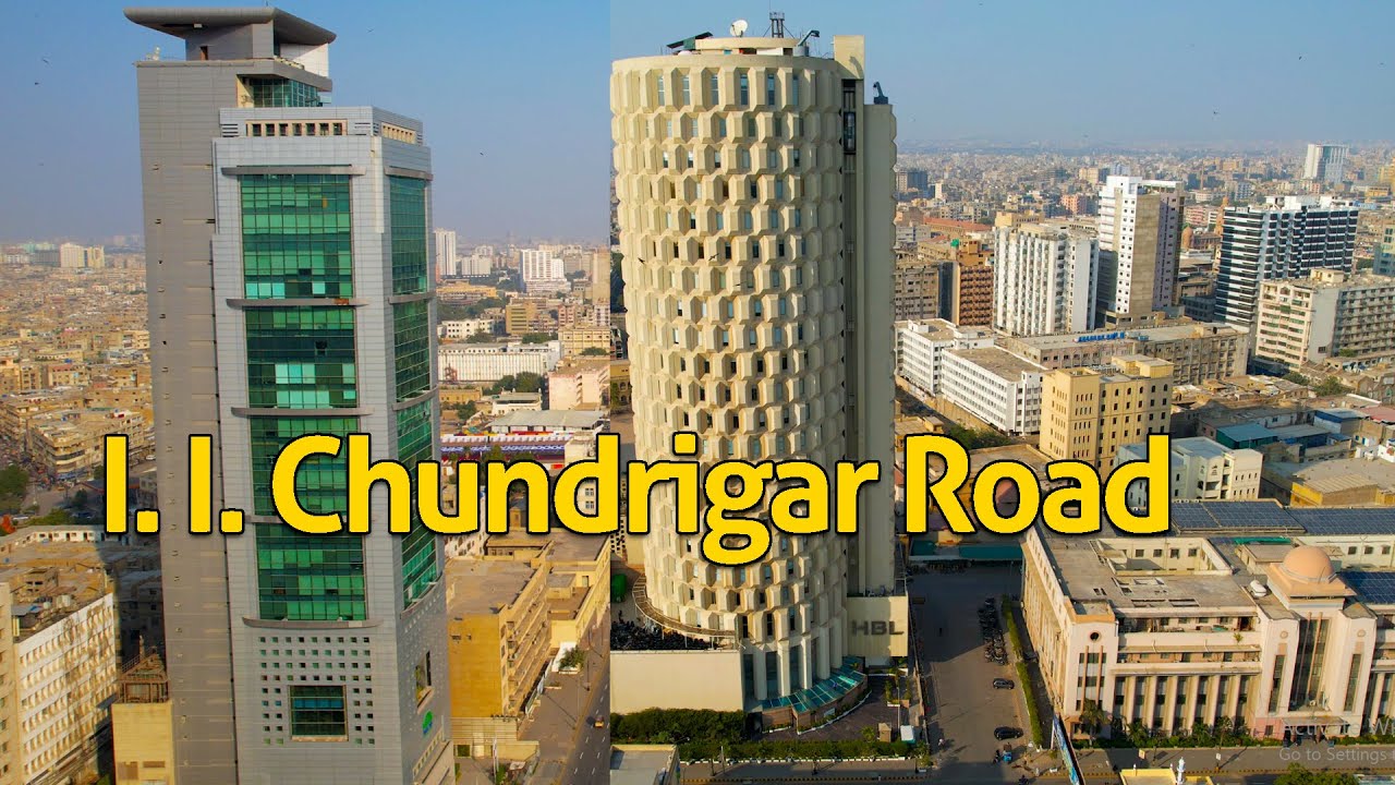 I.I Chundrigar Road Karachi - Drone View