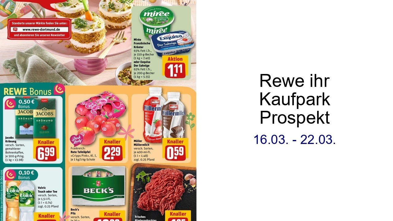 Rewe ihr Kaufpark Prospekt   16.03. - 22.03.