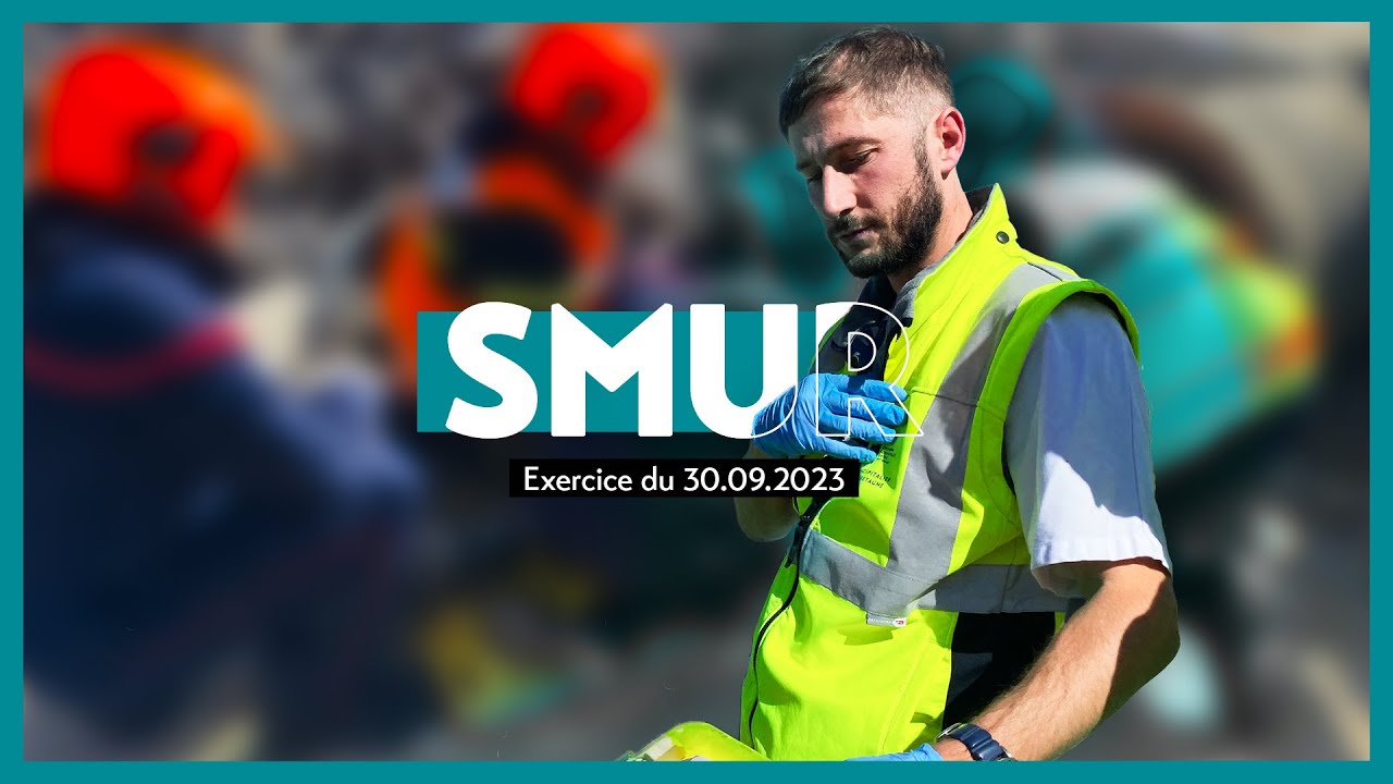 SMUR - Exercice de secours routier avec le SDIS 22