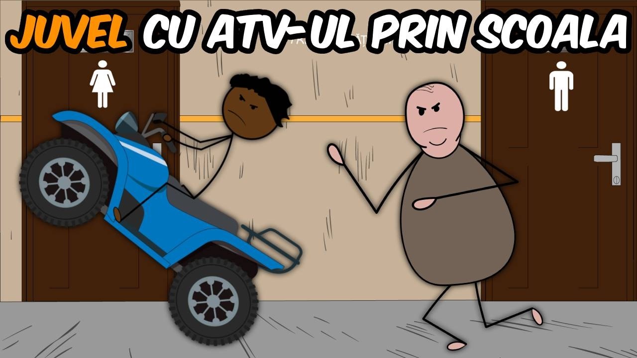 LA ȘCOALĂ: Juvel Cu ATV-UL Prin Școală (II)