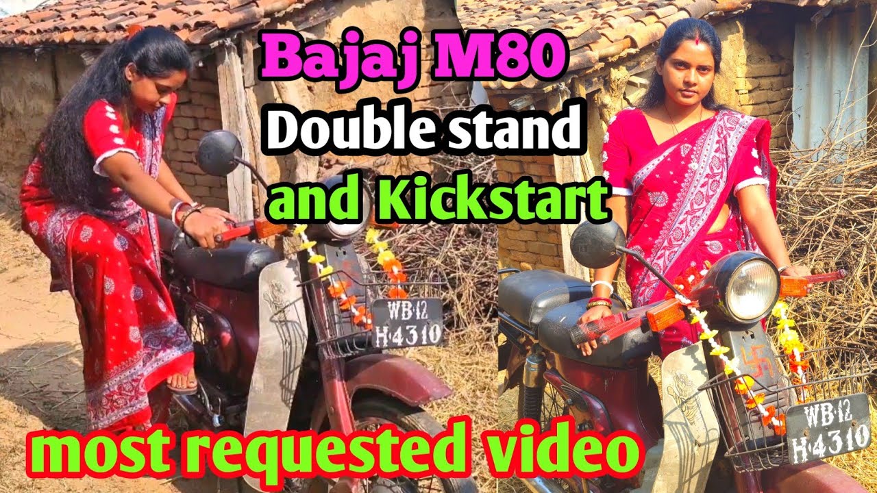 Bajaj M80 Double Stand and Kickstart//most requested video//Subhash Nupur vlog