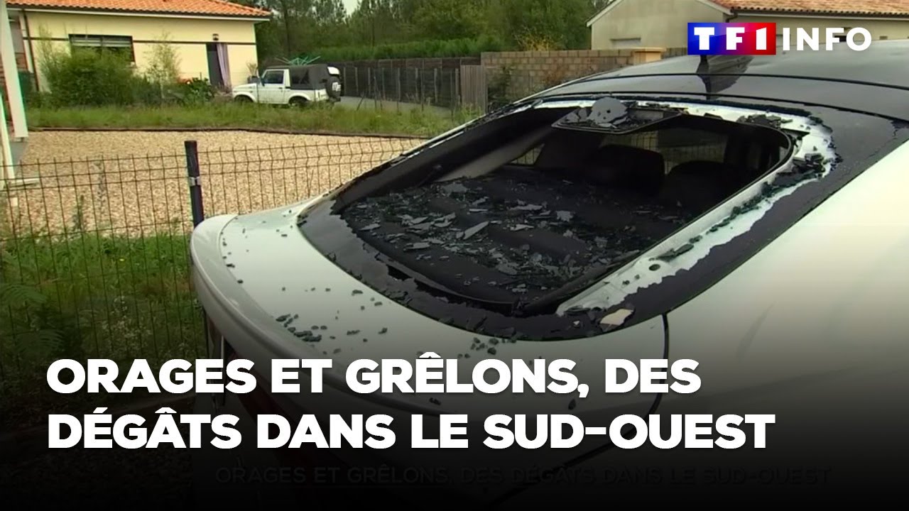 Orages et grêlons, des dégâts dans le Sud-Ouest