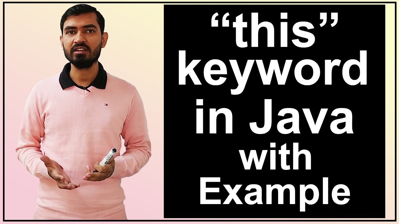 this keyword in Java Hindi