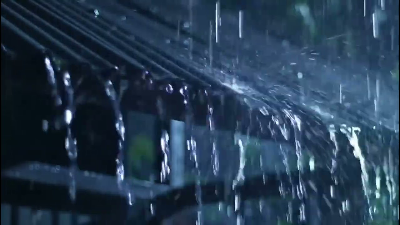Rainy Night Ambience 🌙 | Stress Relief ASMR