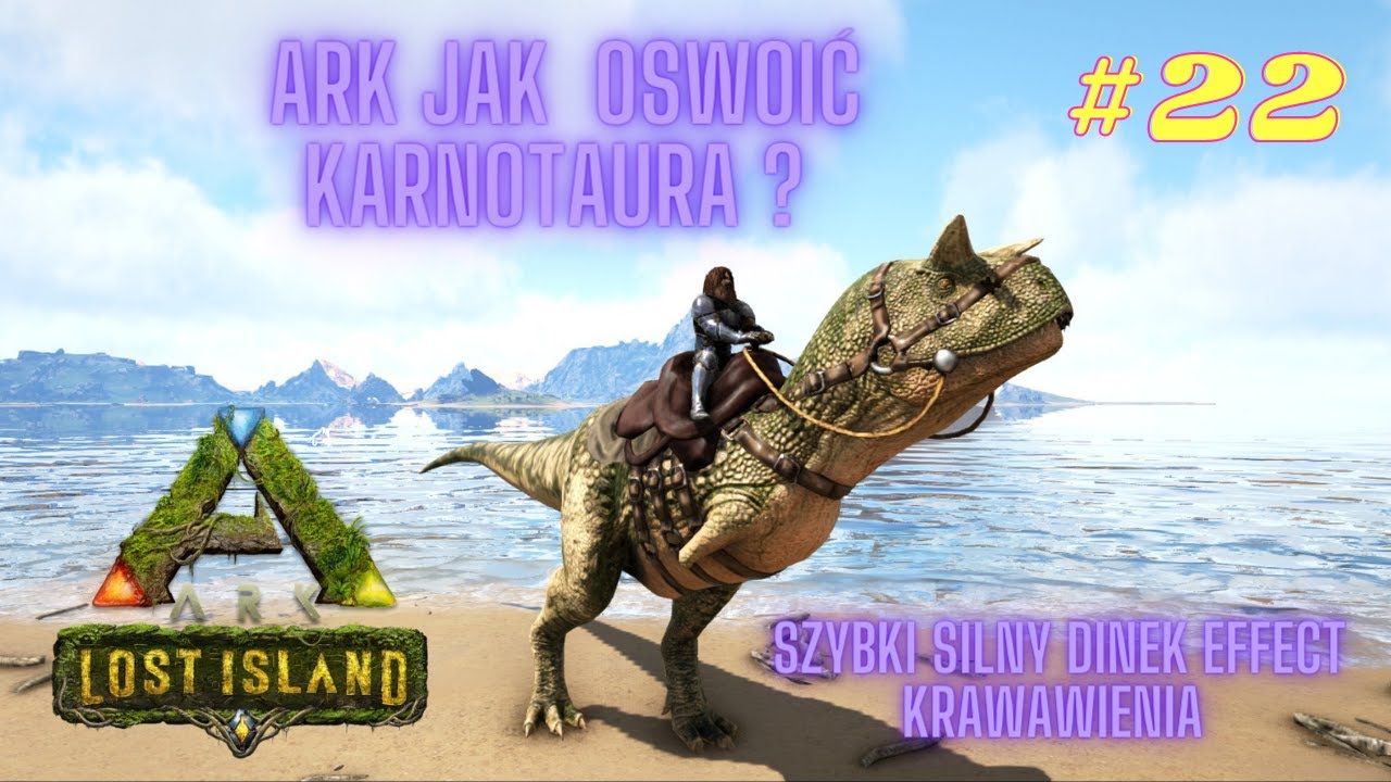 Ark carnotaur carno taming  jak  oswoić  i zrobic pułapkę  poradnik carnotaurus ark trap ark carno