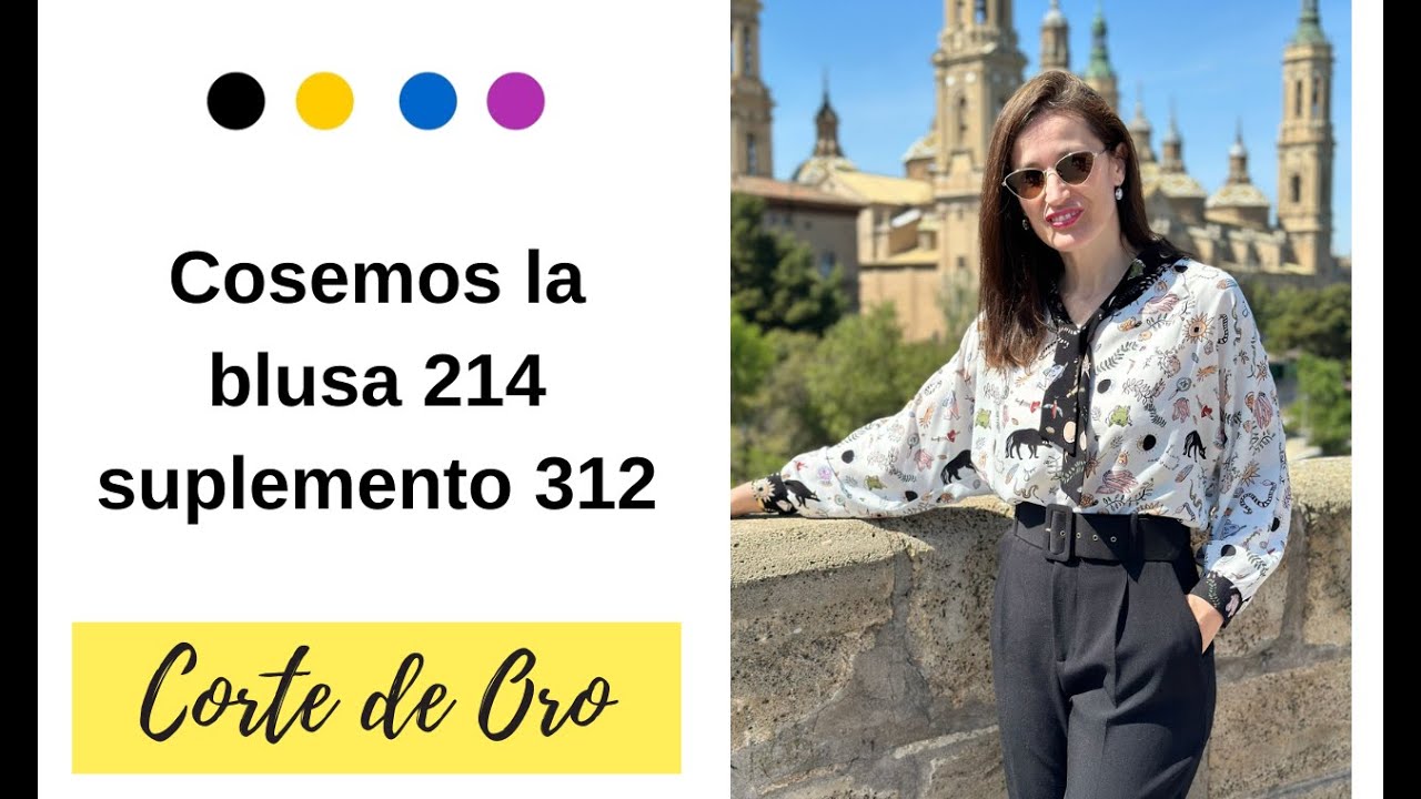 Confección paso a paso de la  blusa 214 del Corte de Oro
