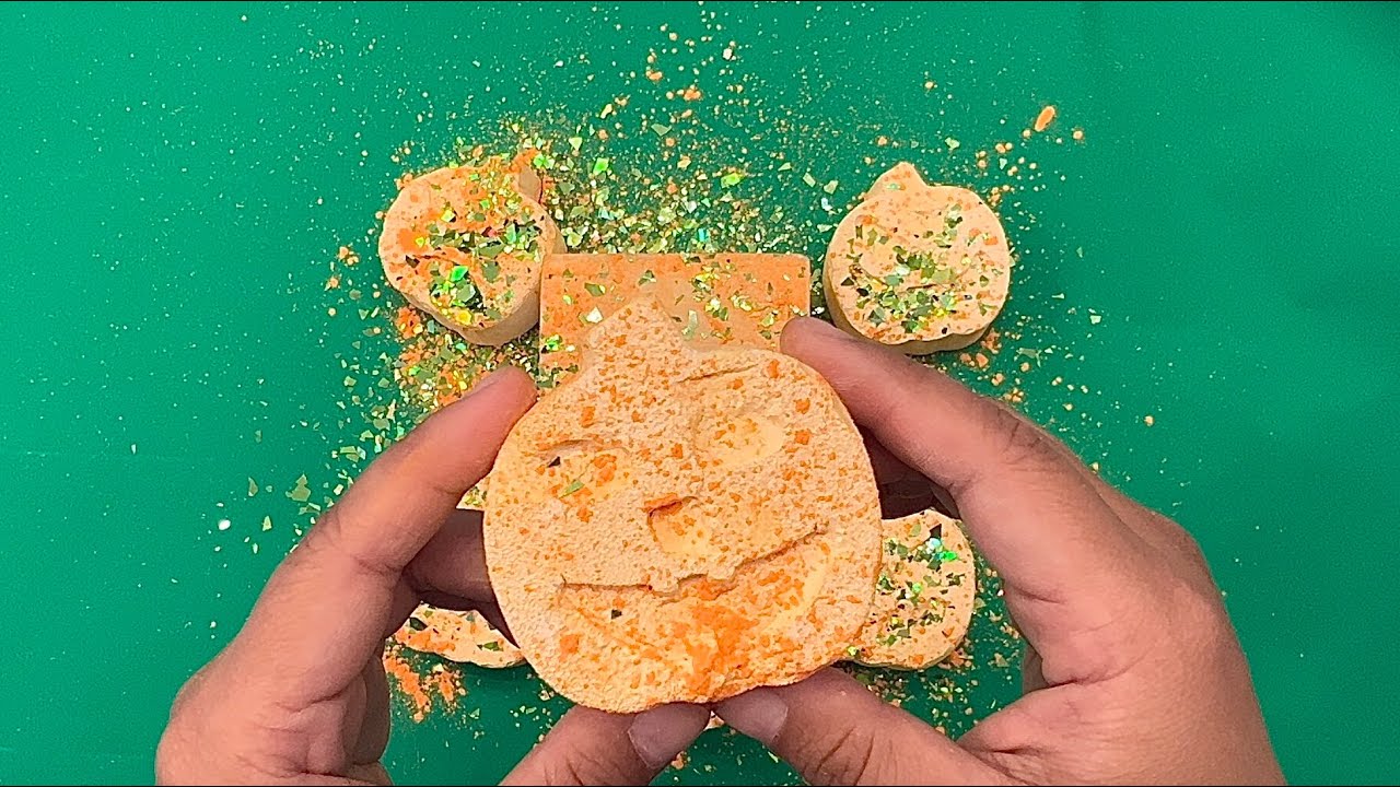 🎃🎃 HALLOWEEN PUMPKIN CRUSH + FRESH BLOCK ASMR