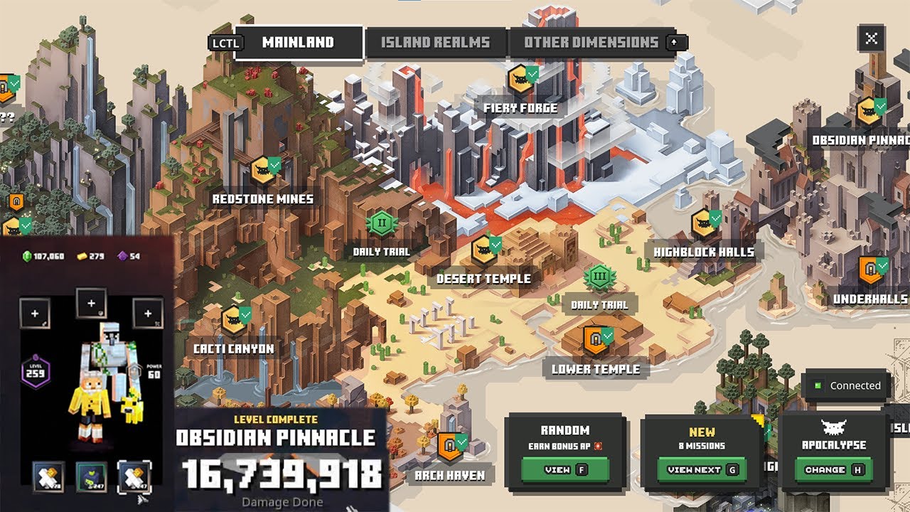 I Beat Minecraft Dungeons With NO Armor Or Weapons!!! *Hard Challenge*