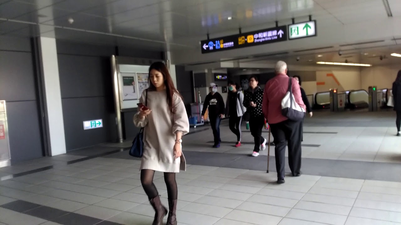 台北捷運景安站 6F→B6 電梯使用