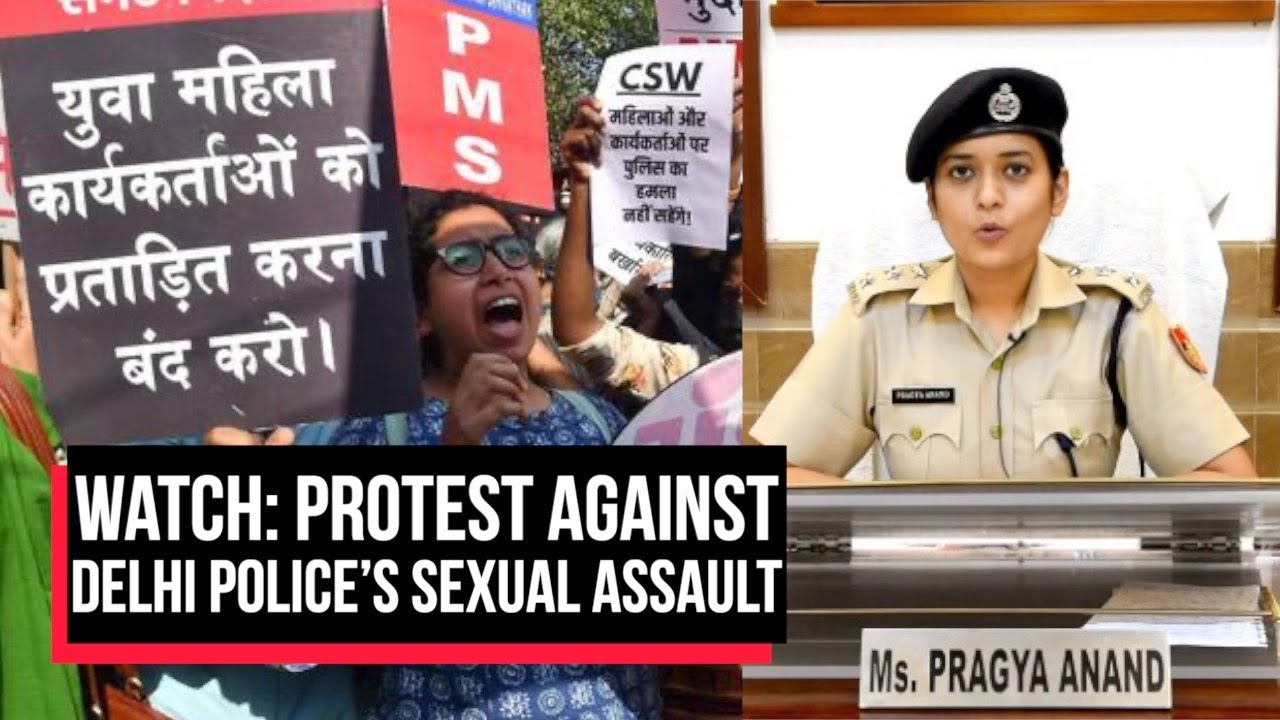 Watch: Protest Outside Delhi Police Headquarters Against &lsquo;Sexual Assault' of Two Women | Cobrapost