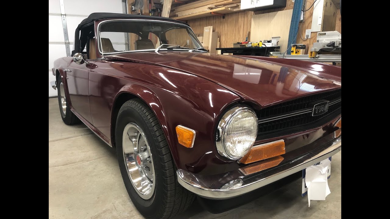 1969 Triumph TR6 restoration project