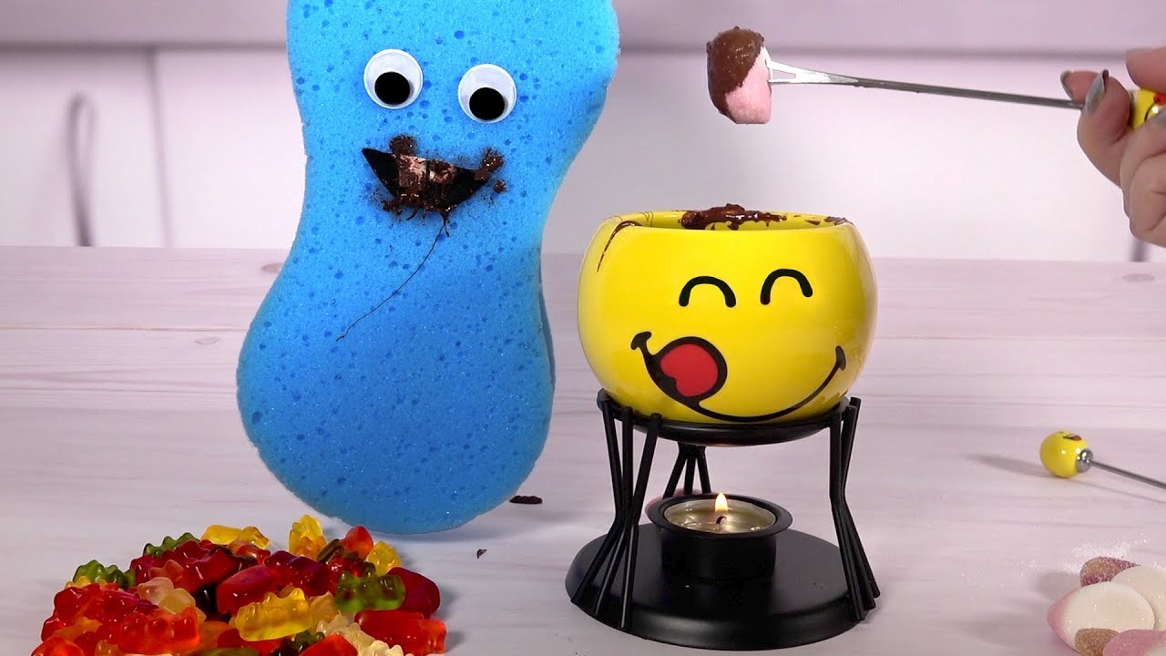 Conozco a Spongy y hacemos una Fondue juntos