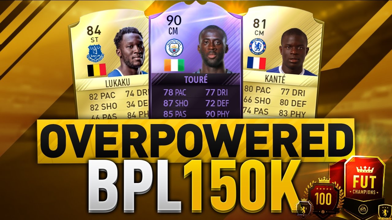 BEST CHEAP OVERPOWERED 150K BPL FUT CHAMPIONS MARKET CRASH SQUAD BUILDER | FIFA 17 ULTIMATE TEAM