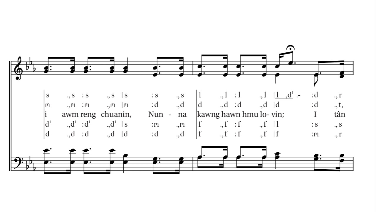 KHB 334 | Nunna Kan Duh Berte Hi (Life at Best is Very Brief) | Sâwmna Hla | A Capella