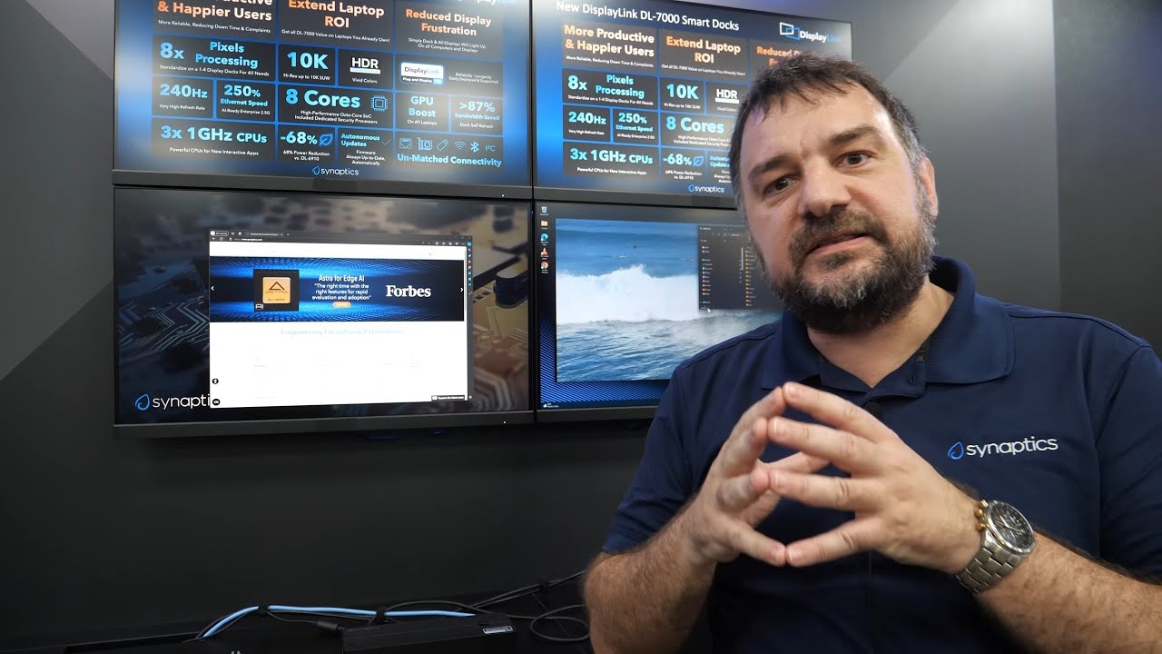 Synaptics DisplayLink DL-7000 Series at Computex Next-Gen Quad 4K Multi-Display Technology over USB3