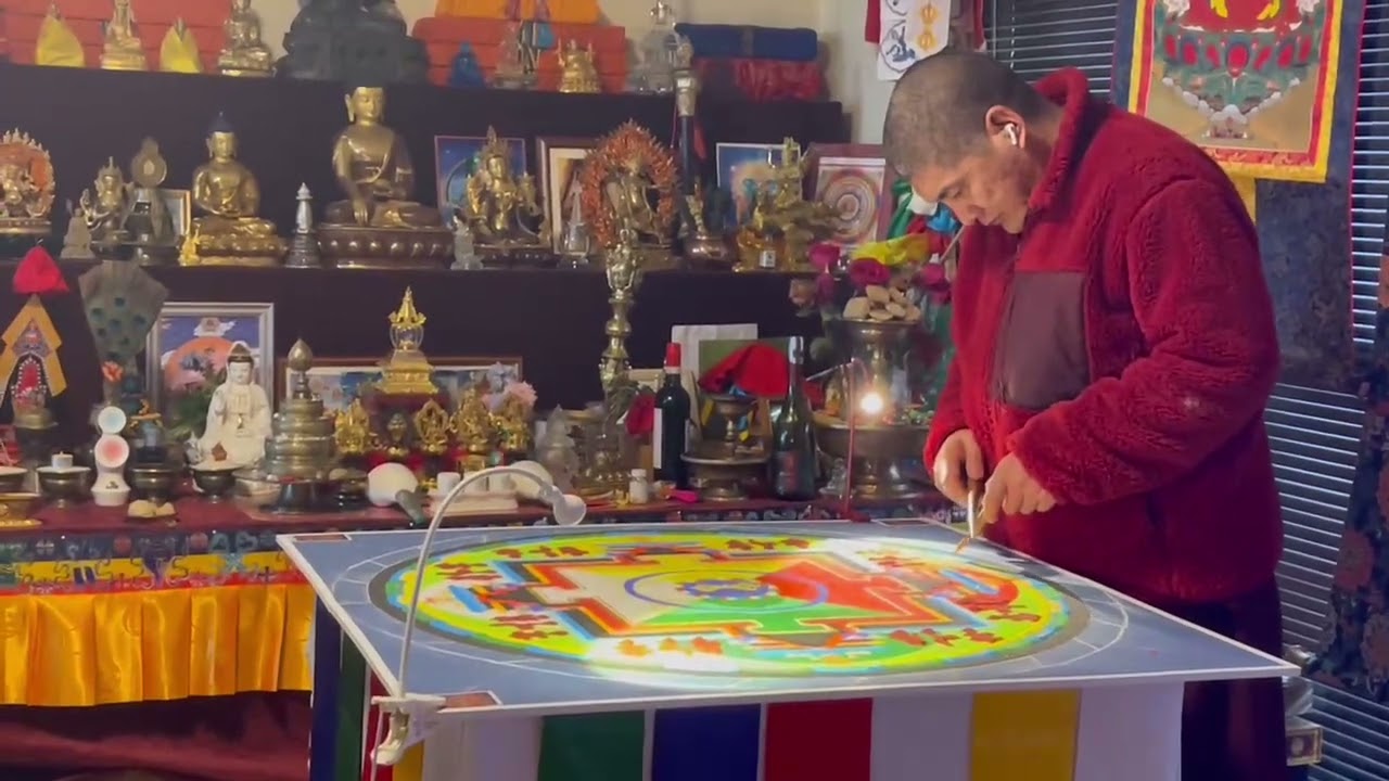 Sand Mandala of Mahamaya Peaceful and Wrathful Deities | Provided by Sixia