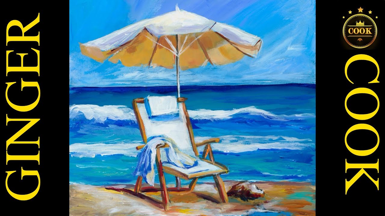 Fix Muddy Water & Flat Objects: Master Beach Chair & Umbrella Painting with Acrylics