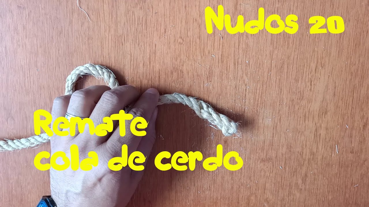 Nudos 20, Remate de cola de cerdo