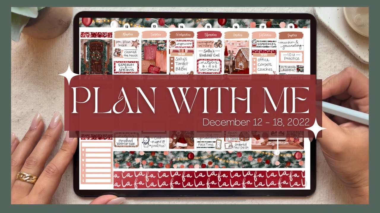 DIGITAL PLAN WITH ME | Memory Planning December 12 - 18