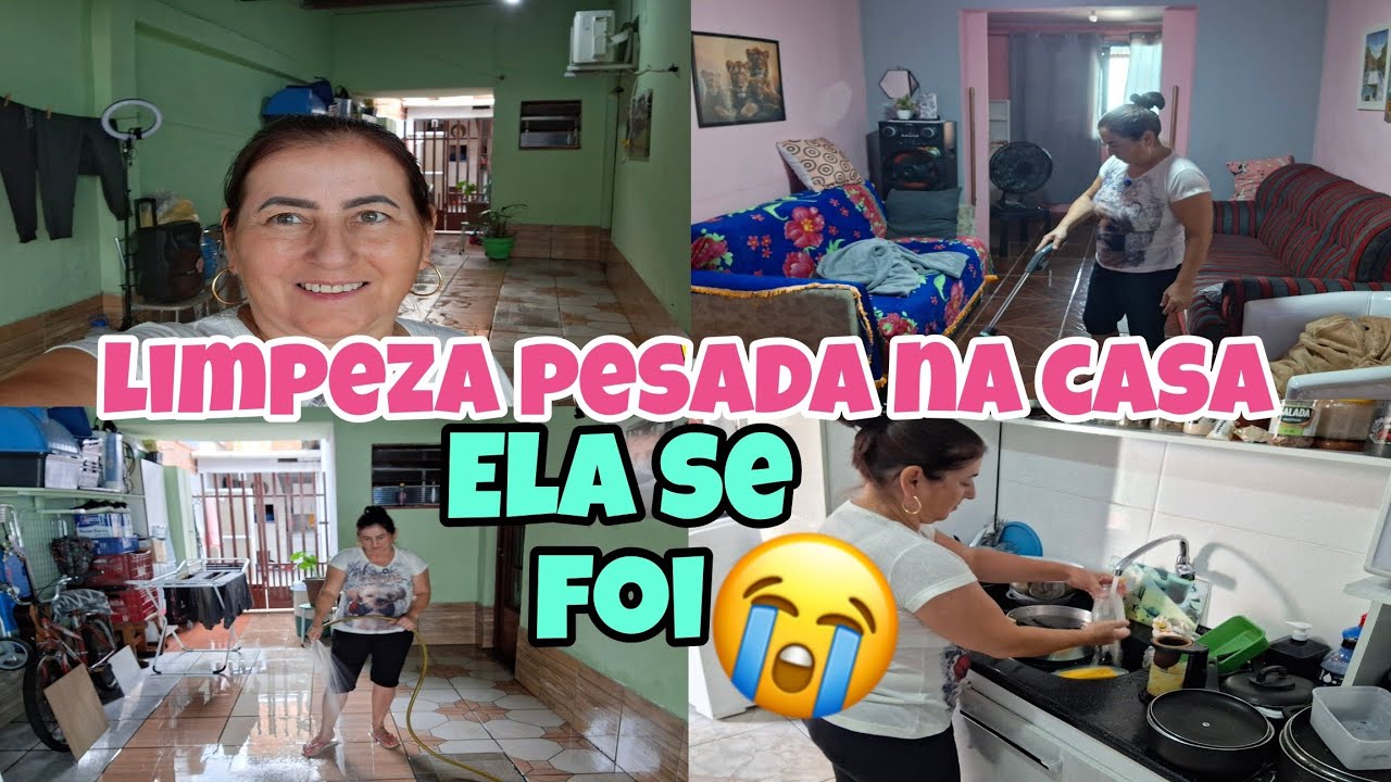 LIMPEZA PESADA NA CASA+NEI ACREDITO QUE ISSO ACONTECEU+DEI UMA GERAL NA GARAGEM.