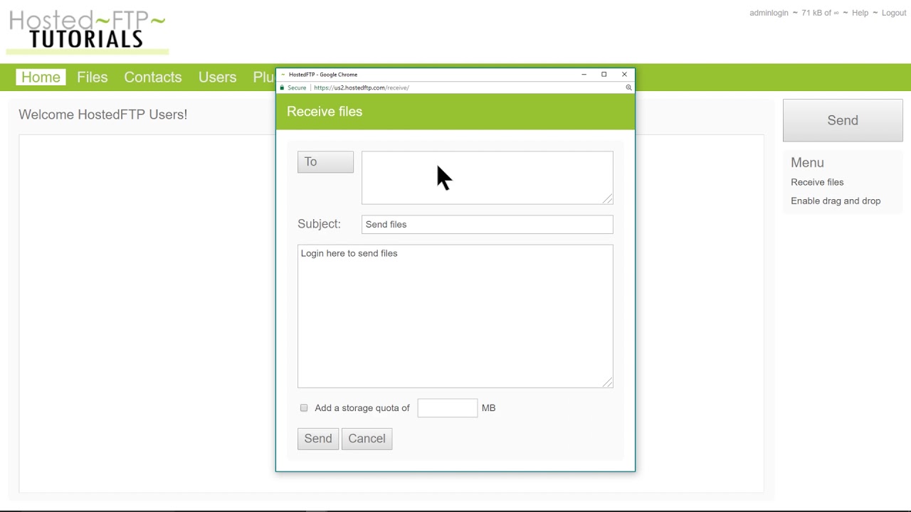 Send and Receive Files Tutorial