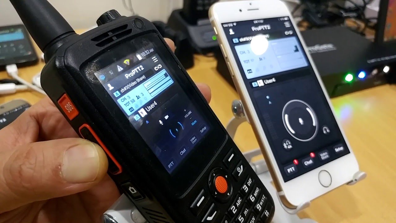 Voice Push-To-Talk Using F22 PTT rugged device with ProPTT2