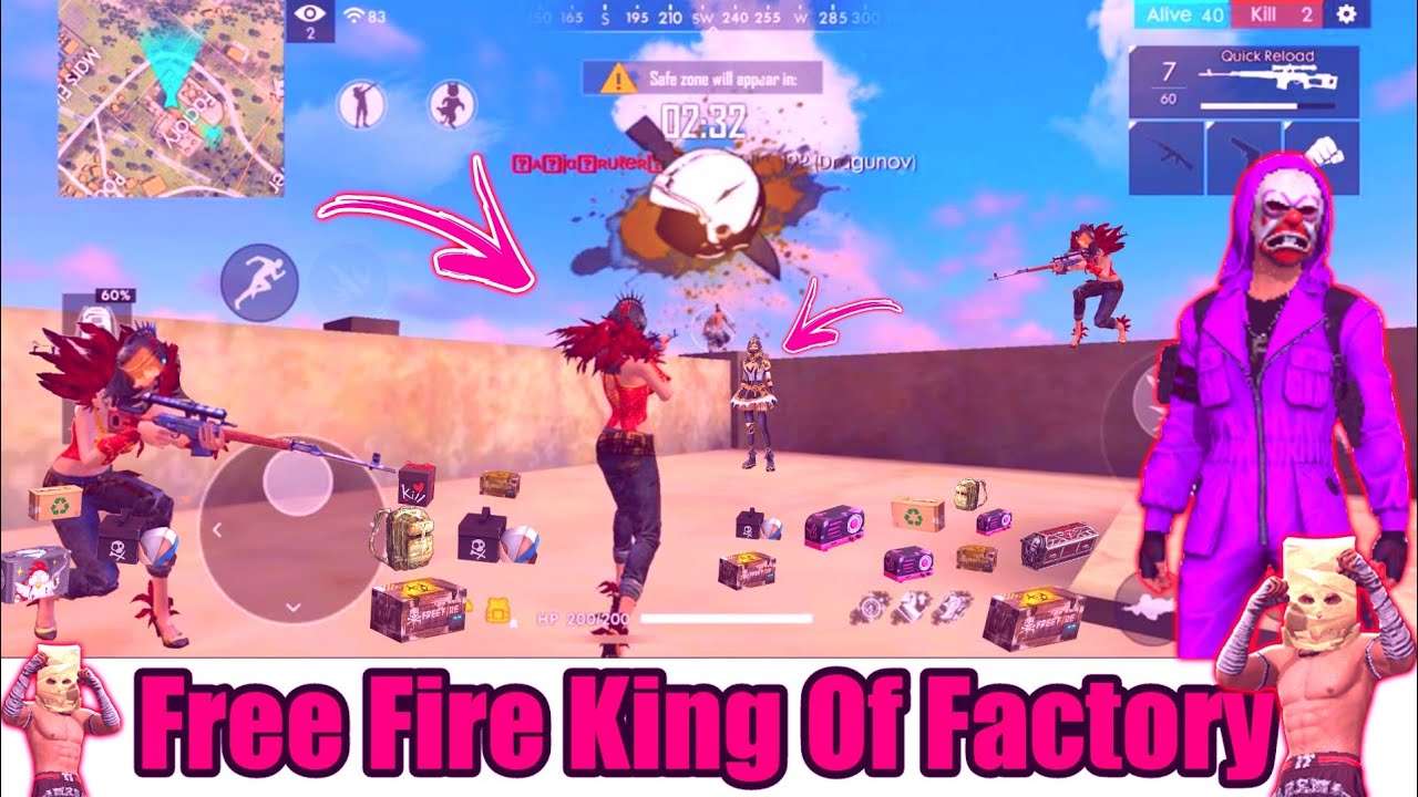 Free Fire Fist Fight - Factory Ke Upar Custom Room 23 | #FreeFire