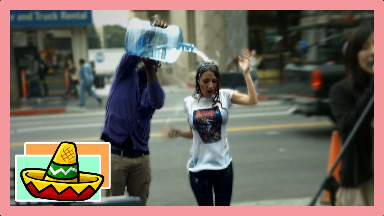 Glub Glub Water Dance on Hollywood Blvd! #new trend | Lauren Francesca