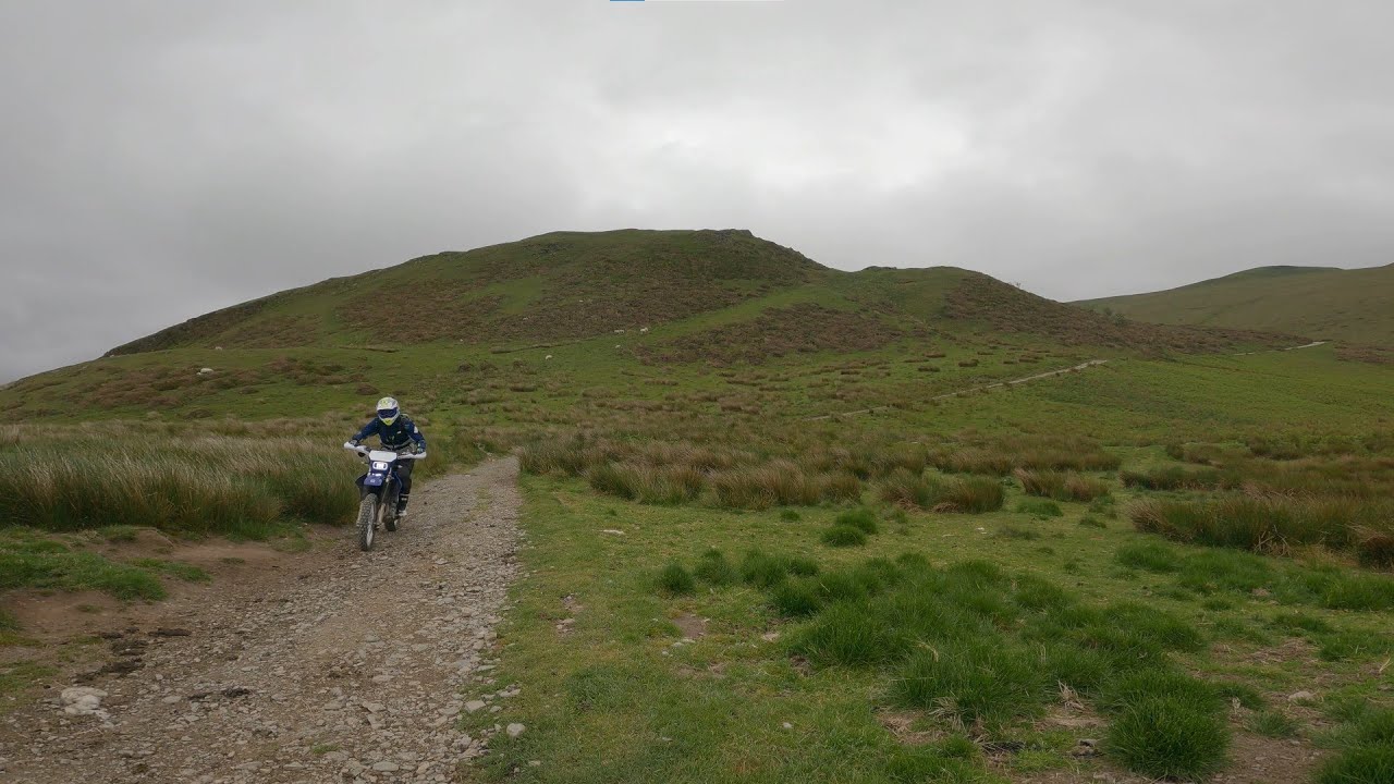 Wales Green Lane UK DRZ400 - Nant Y Moch Reservoir - GoPro 9 Black and Parrot Anafi Drone