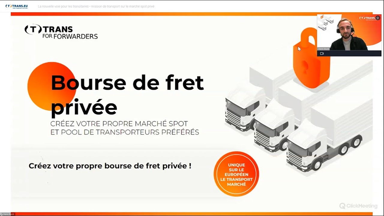 Mission de transport sécurisée via bourse de fret privée | Webinaire Trans.eu