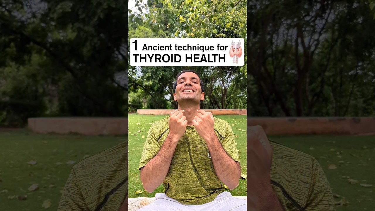 HELP YOUR THYROID by doing this #yoga #mudra #healing #health #bhramari #pranayama #fitness #tips