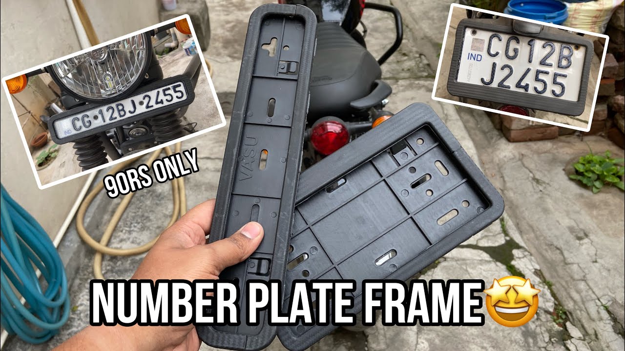 Number Plate Frame Installation🤩 Do it yourself🔧