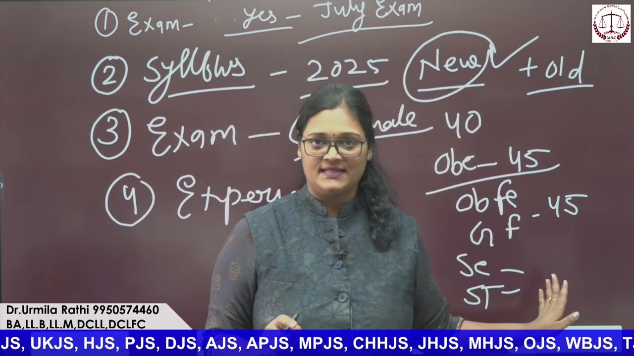 RJS SYLLABUS// AGE LIMIT// EXPERIENCE// EXAM DATE// NEW CRIMINAL LAWS// APPEARING STUDENTS