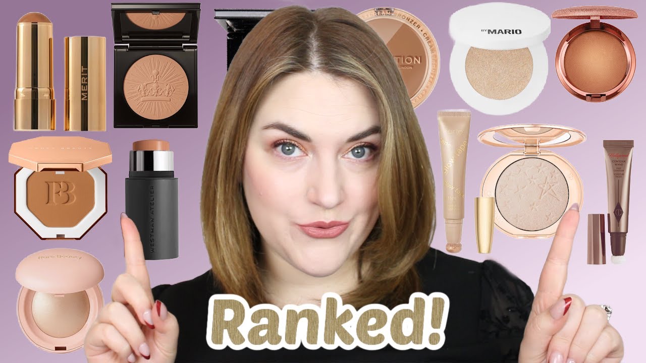 RANKING ALL OF THE BRONZERS AND HIGHLIGHTERS I TRIED IN 2023