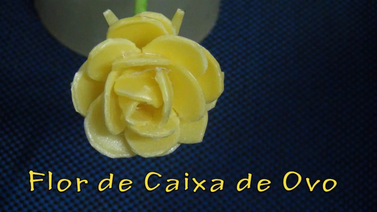Rosa de Caixa de Ovo #2 - Passo a Passo | Reciclagem