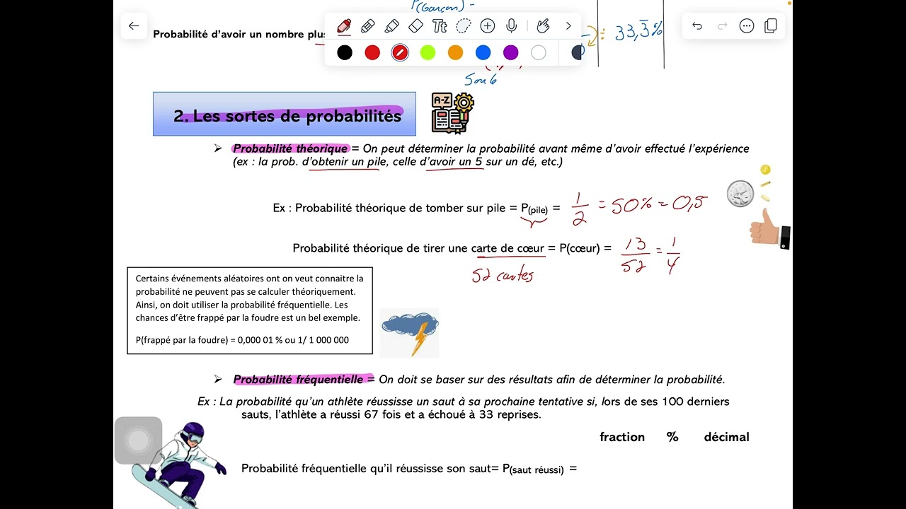 Probabilités 8.1 et 8.2