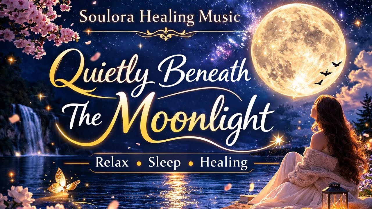Quietly Beneath the Moonlight 🌙 Healing Music for Sleep, Relax, Study | Soulora Music