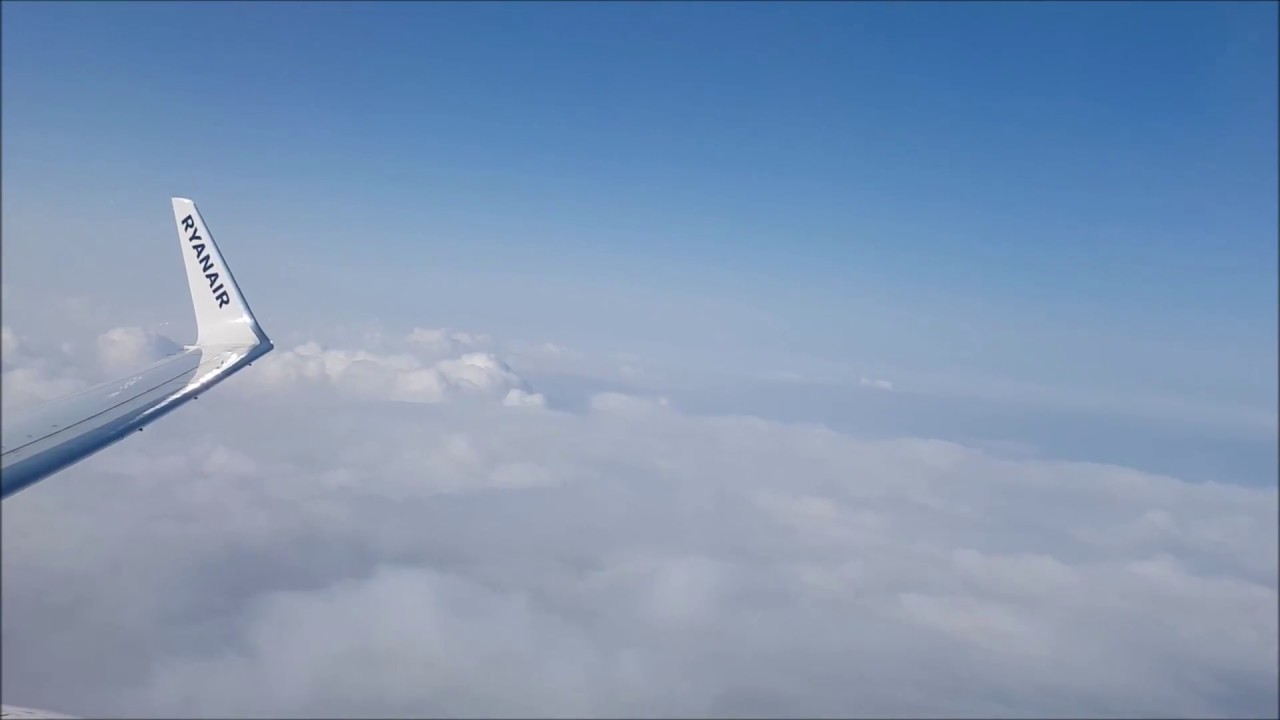 Ryanair - full flight - Warsaw Chopin Airport to Gdańsk - cały lot z Warszawy do Gdańska 22.07.2017