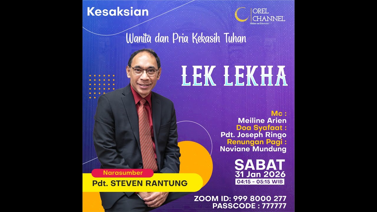 🔴 LIVE | Wanita & Pria Kekasih Tuhan | Lek Lekha | 31-01-26