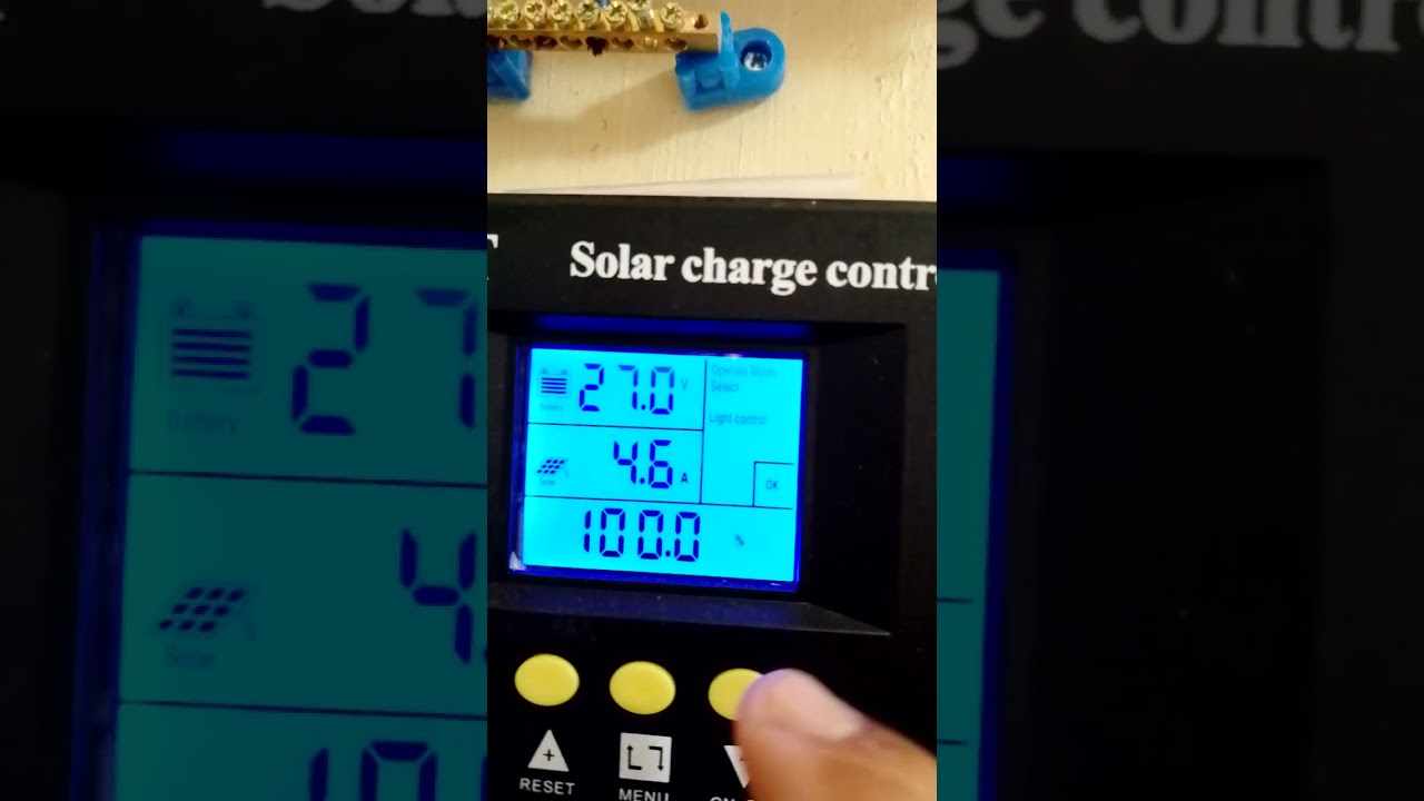 settings for Mppt solar charge controller Sy10048