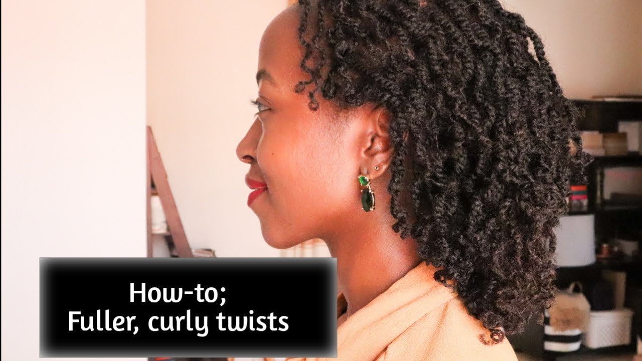How to curl natural hair twists (and make them look fuller) | Fiona Kemi