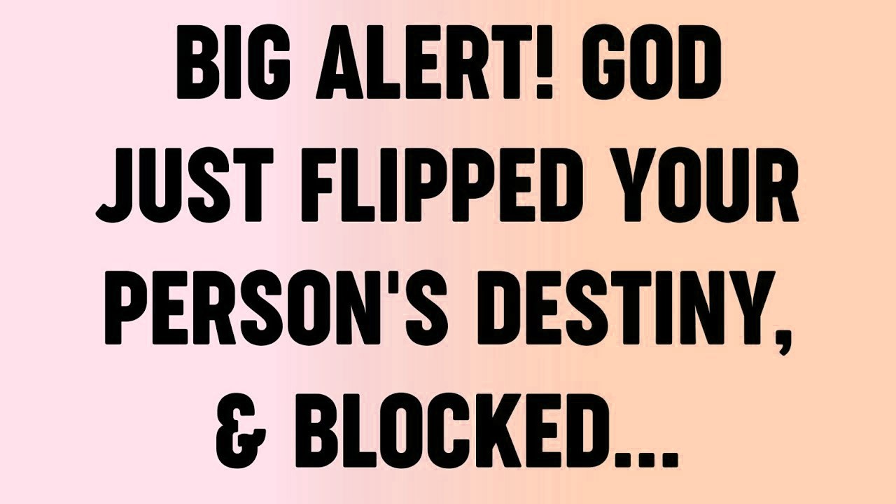 💸 Big Alert! God Just Flipped Your Person's Destiny,   Blocked
