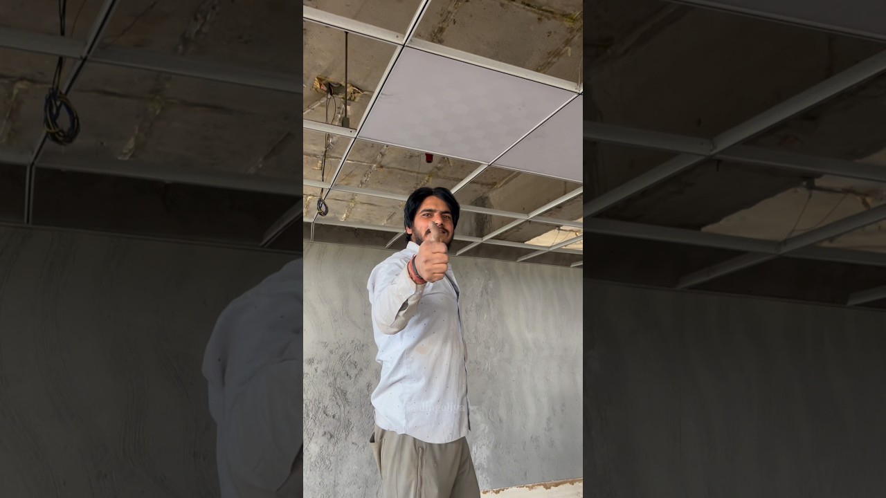 How to apply gypsum tiles in ceilings 🤝 