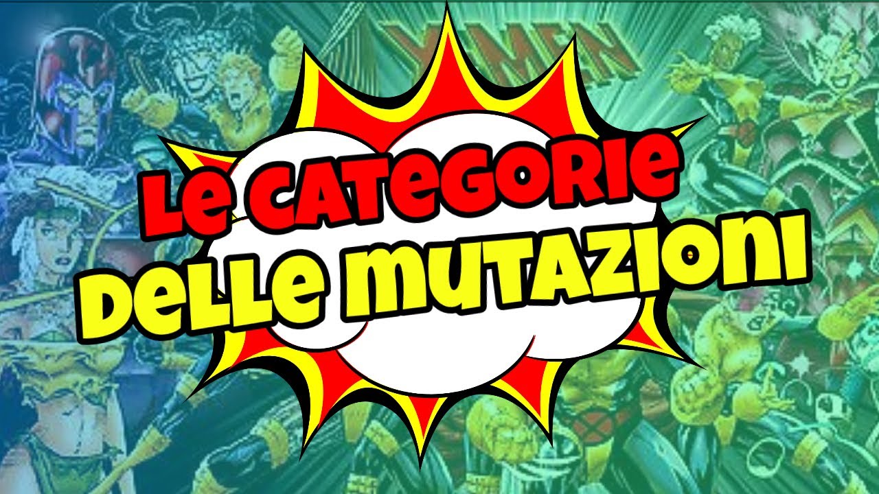 Le categorie delle mutazioni