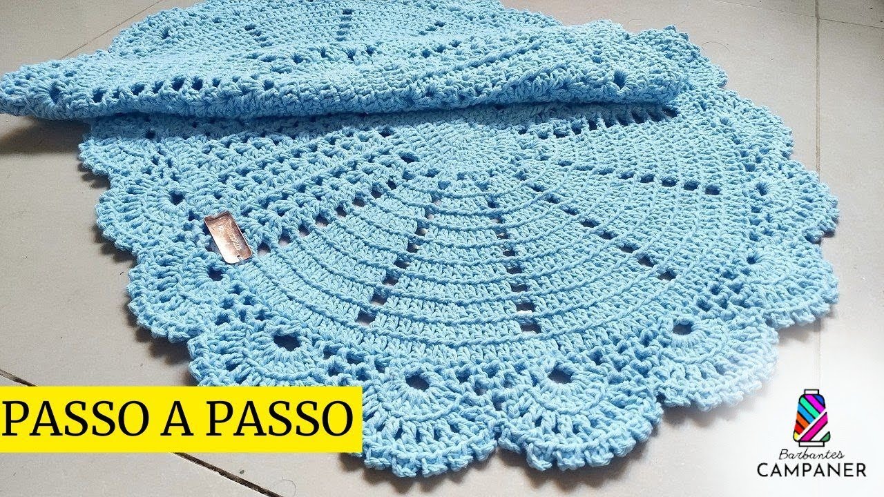 TAPETE MAIS FÁCIL E ECONÔMICO DO MUNDO - PASSO A PASSO | @CrochetariaOficial